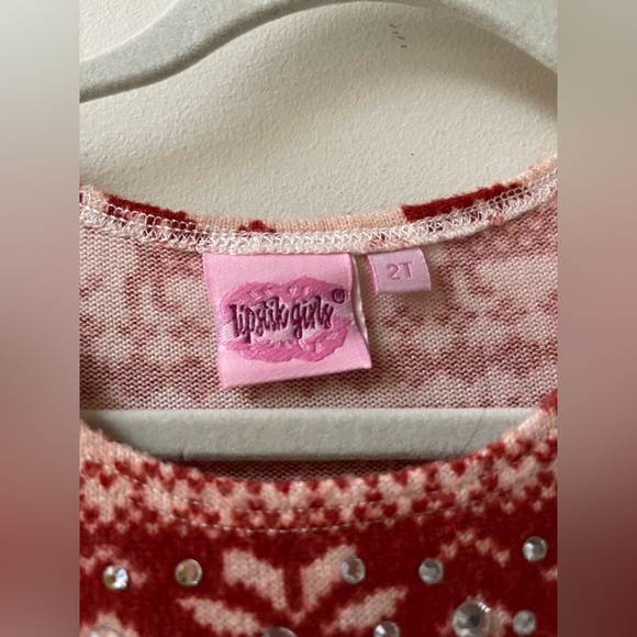 Lipstik girls 2T holiday dress red - Picture 4 of 5